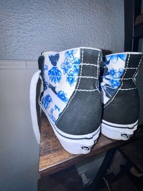 Vans Sk8-Hi Tapered sneakers in a "Floral Blue" colorway